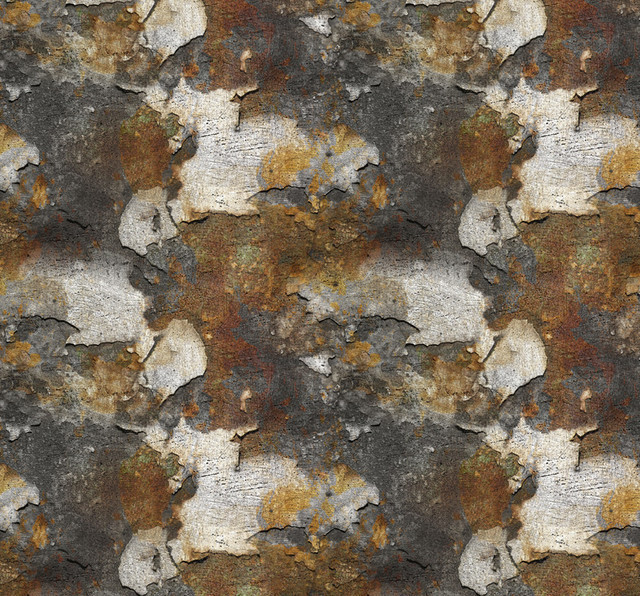 Removable Wallpaper-Rust Flakes-Peel & Stick Self Adhesive - Rustic