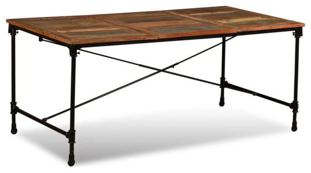 Vidaxl Dining Table Solid Reclaimed Wood 70.9"
