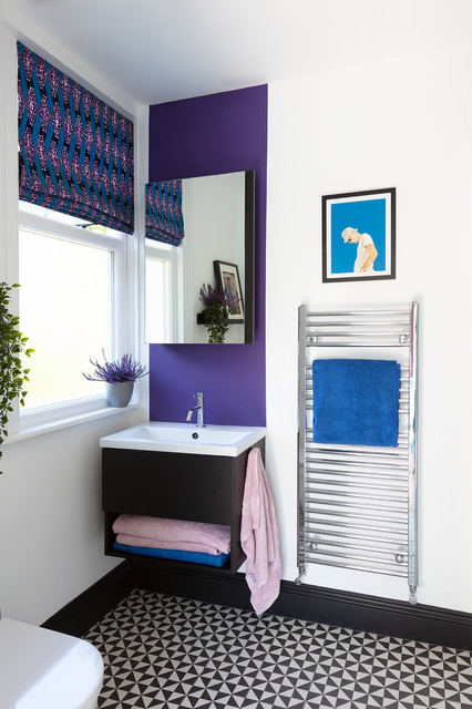 Surrey Ecclectic Home eclectic-bathroom