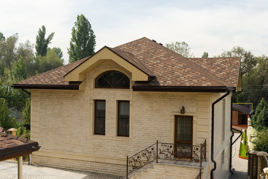 Гибкая черепица ТЕХНОНИКОЛЬ SHINGLAS, коллекция РУМБА, цвет АРАХИС