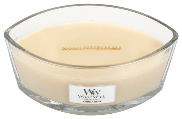 Woodwick Hearthwick Flame 16oz Candle, Vanilla Bean