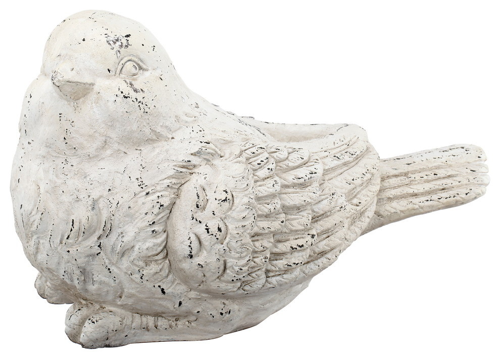 Bird Statue Figurine Farmhouse Garden Statues And Yard Art by