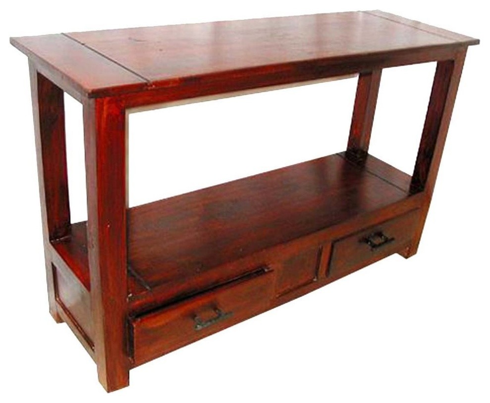 Solid Wood Console Hall Entry Foyer Table Furniture Transitional