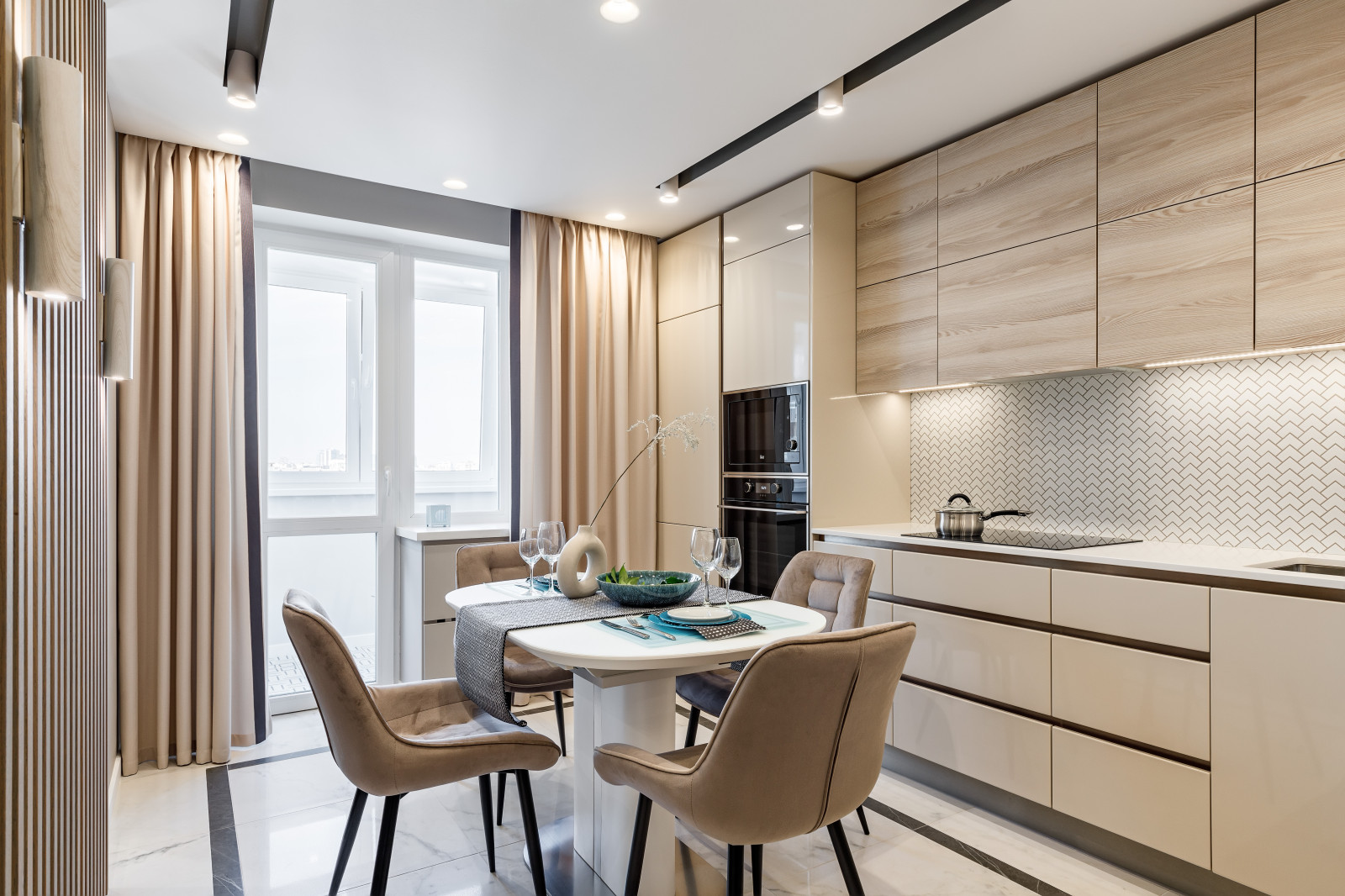 Освещение на кухне