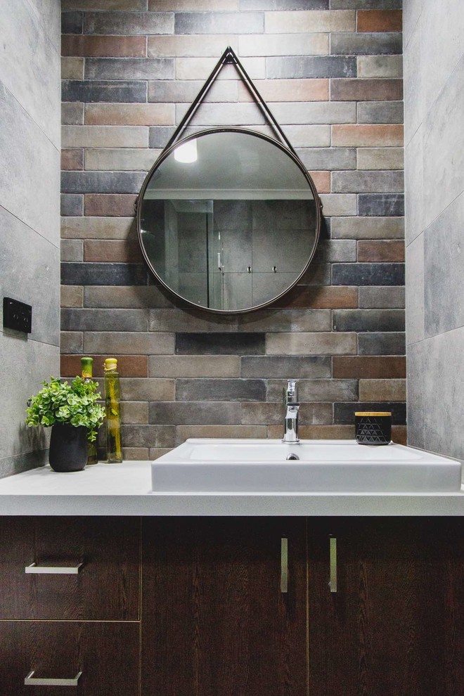 Small industrial bathroom in Perth.