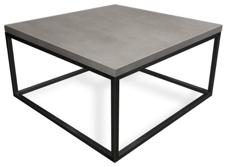 Cube Concrete Coffee Table Contemporary Tables By Cube Concrete Coffee Table White Linen 36x36