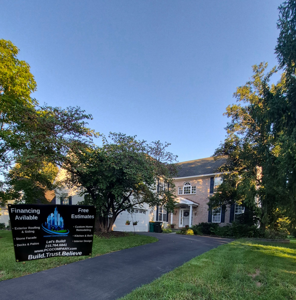 Exterior Brick Windows Roof Painting