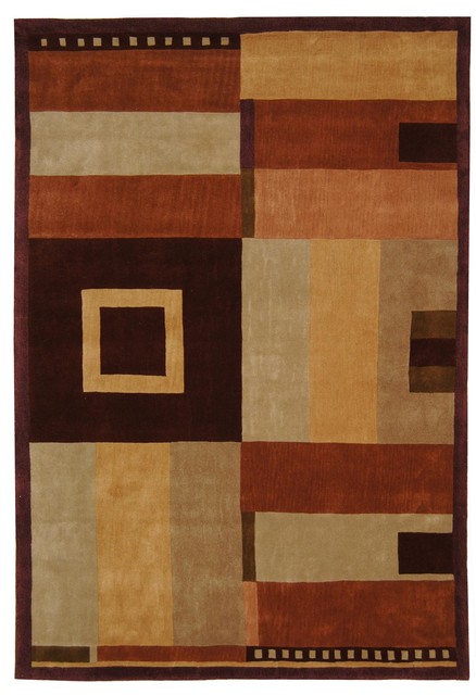 Rodeo Drive Brown Area Rug RD609A - 9'6" x 13'6"