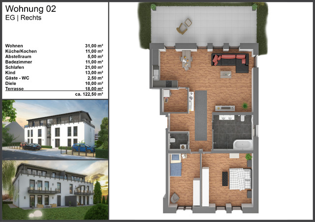 Wohnung 2 trendy
