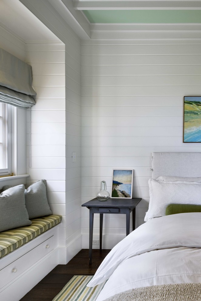 Bedroom - coastal bedroom idea in Boston