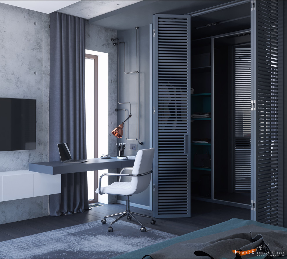 Комната для молодой девушки. Простота линий и форм