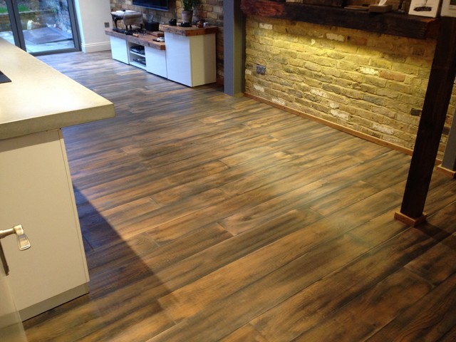 Reclaimed Oak lantlig-vardagsrum