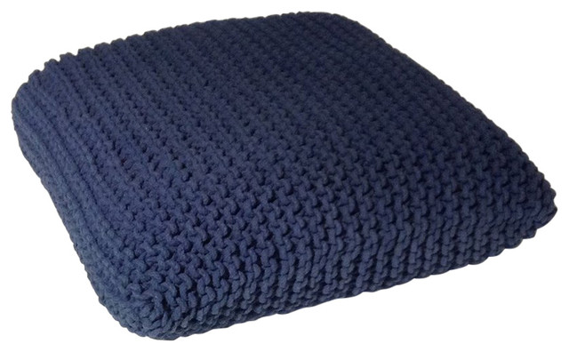 knitted floor pillow