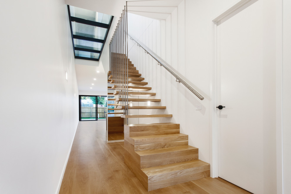 Photo of a contemporary staircase in Melbourne.