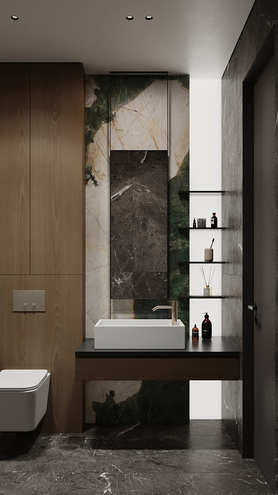 Брутальный интерьер квартиры 85 кв.м. в Москве. Проект