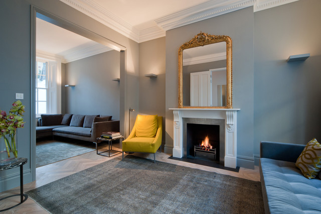 Pimlico Townhouse trendy-dagligstue