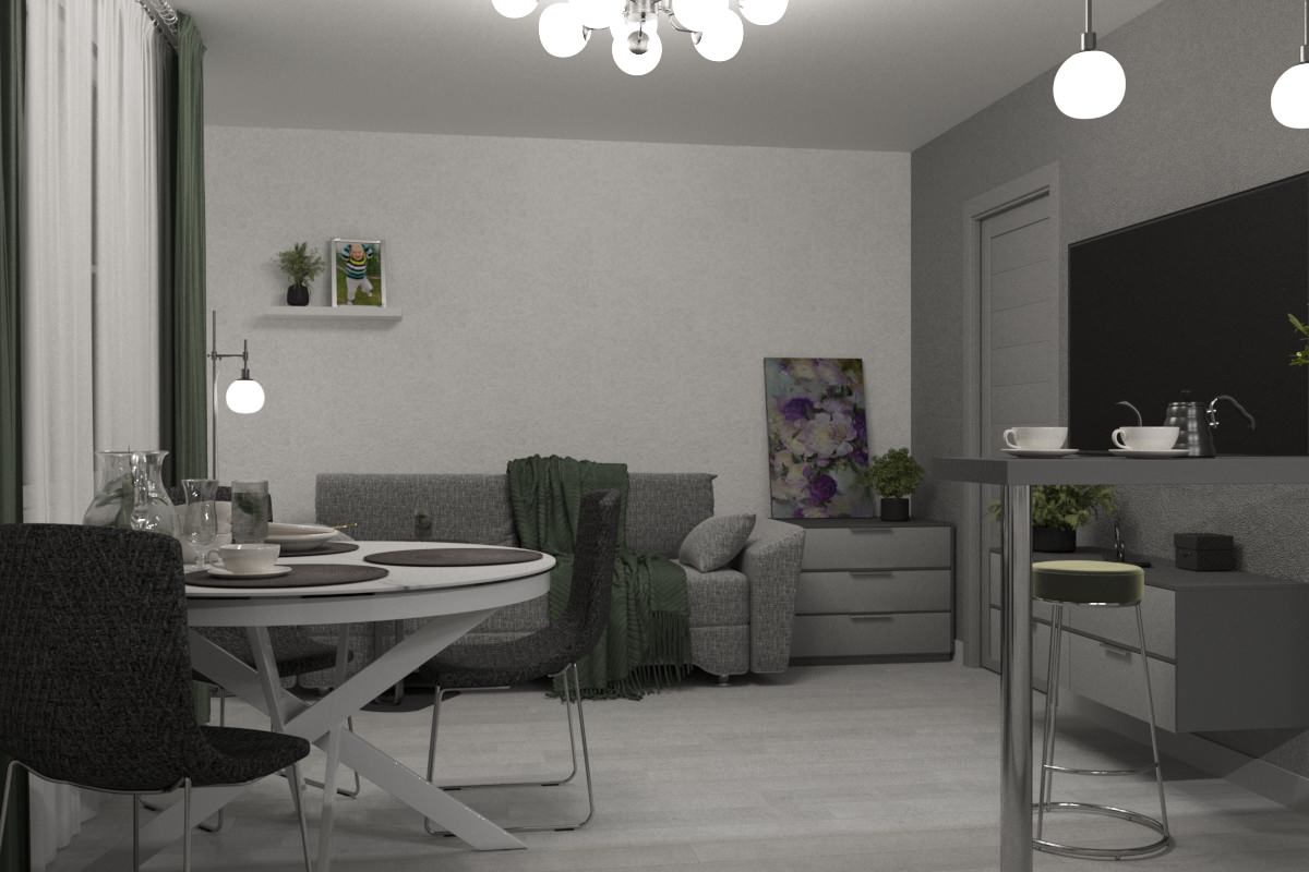 кухня-гостиная