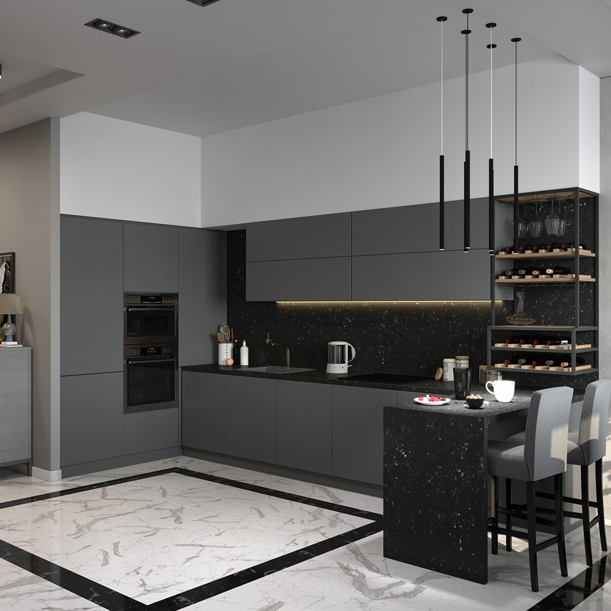 Кухня-гостиная