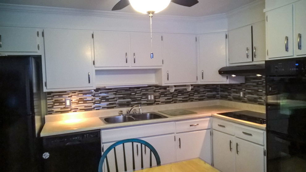 Kitchen Cabinet Painting Makeover - Traditional - Kitchen ...