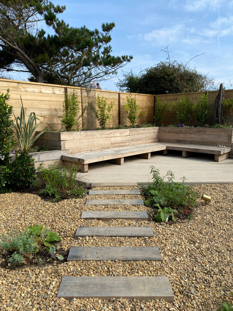 This is an example of a coastal garden in Sussex.