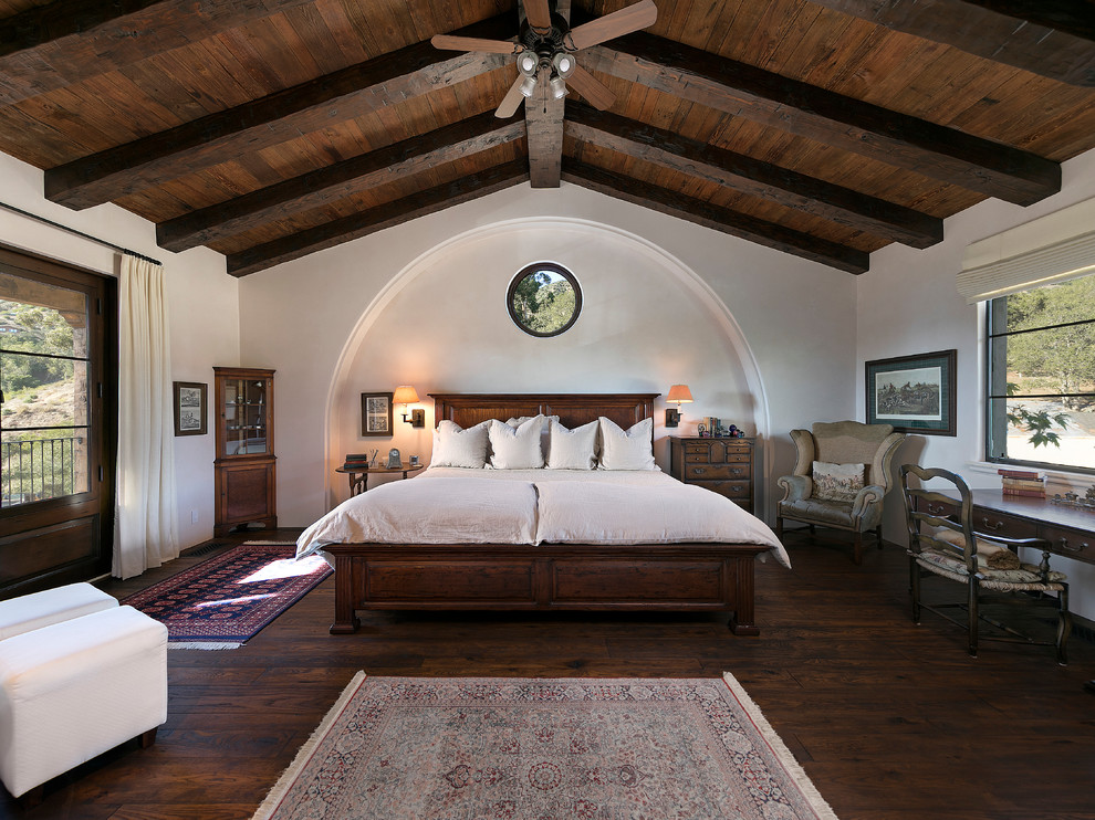 Inspiration for a mediterranean bedroom in Santa Barbara.