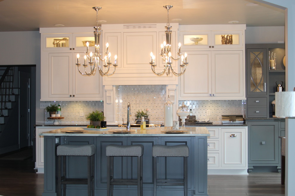 Example of a transitional kitchen design in Indianapolis