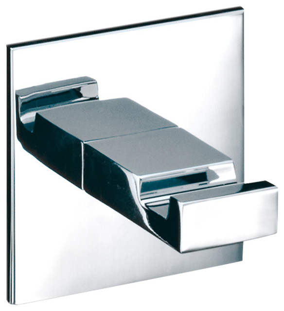 DW BK KHAK1 SelfAdhesive Single Bathroom Hook in Chrome Contemporary