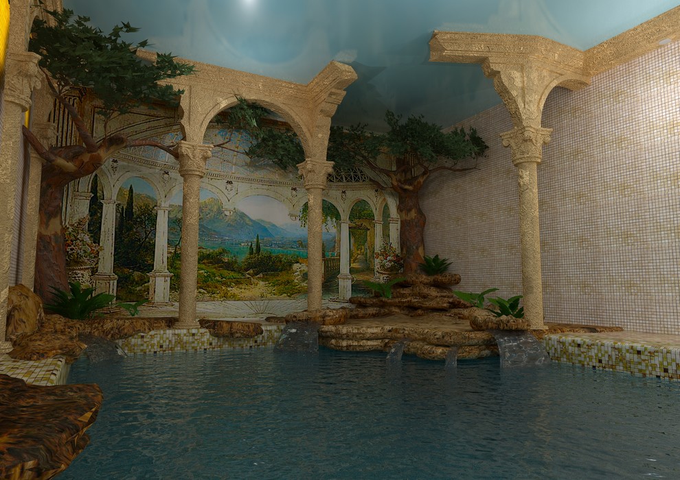 Бассейн в частном доме 2