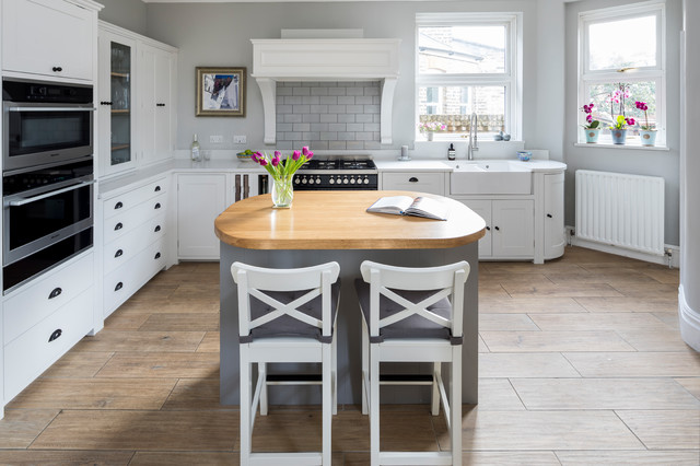 Traditional, Solid Oak White Kitchen landhausstil-kueche