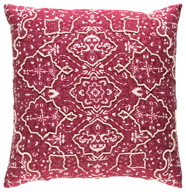 Batik Pillow 22x22x5, Polyester Fill