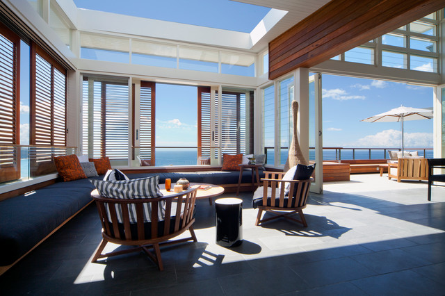 palm beach house modern-wohnbereich