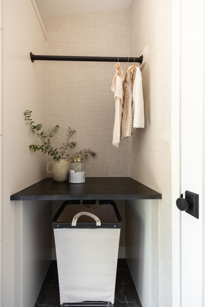 Transitional laundry room photo in Phoenix