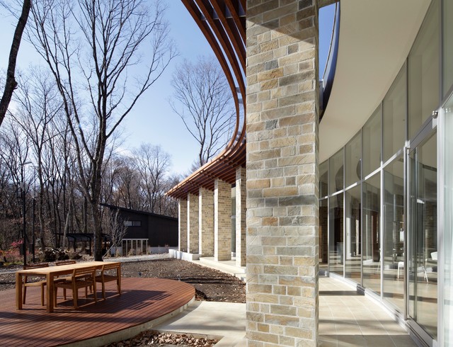 弧線上のVILLA | 軽井沢の別荘建築 modern