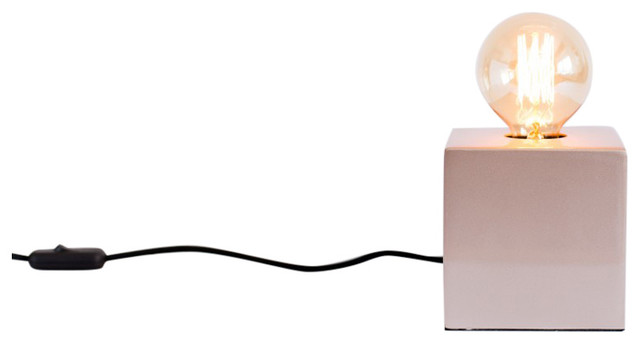 Florence Table Lamp, Black Cable, Copper
