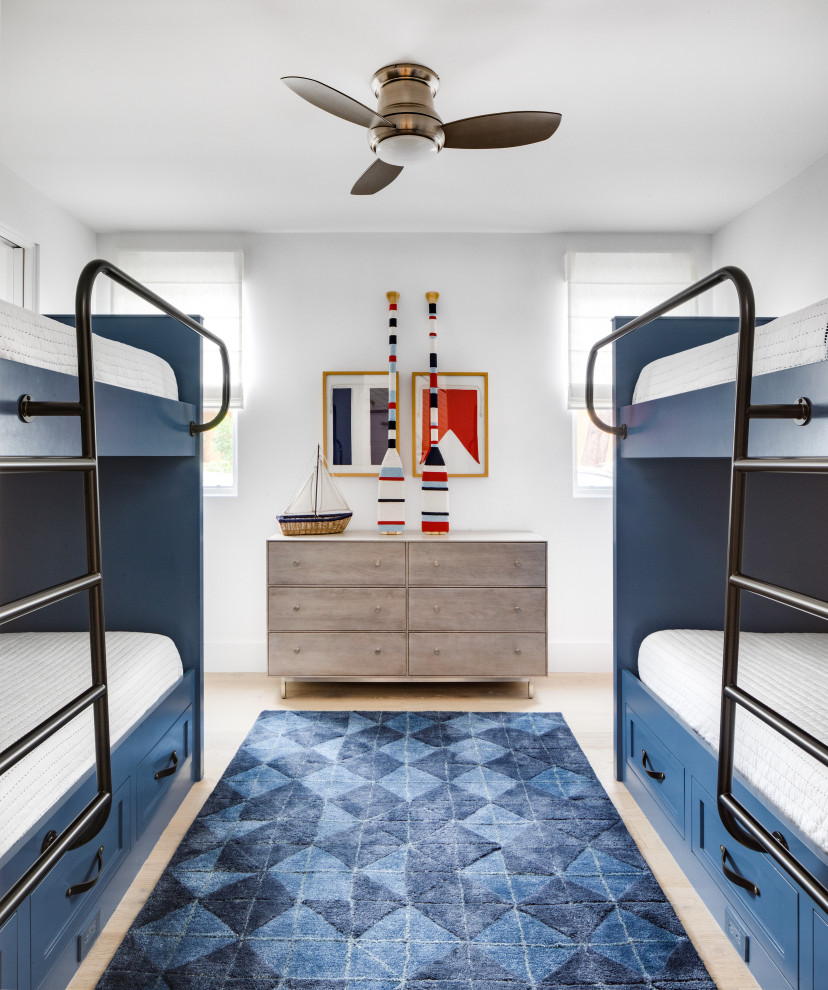 Marigold Modern Zen - Inspiration for a coastal kids' room remodel in Los Angeles