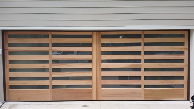 Custom Wood Doors Modern Garage Atlanta By Overhead Door