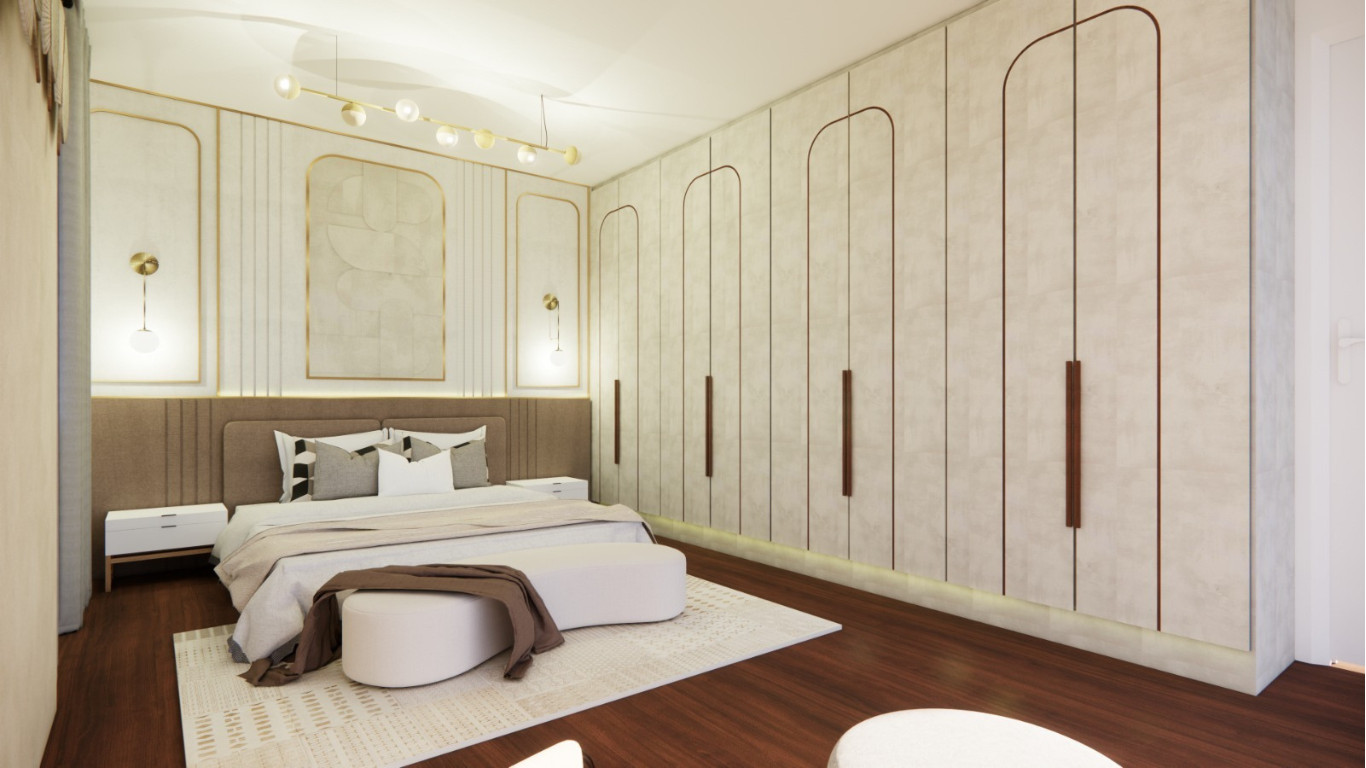 Luxe White and Gold Master Suite in Tring