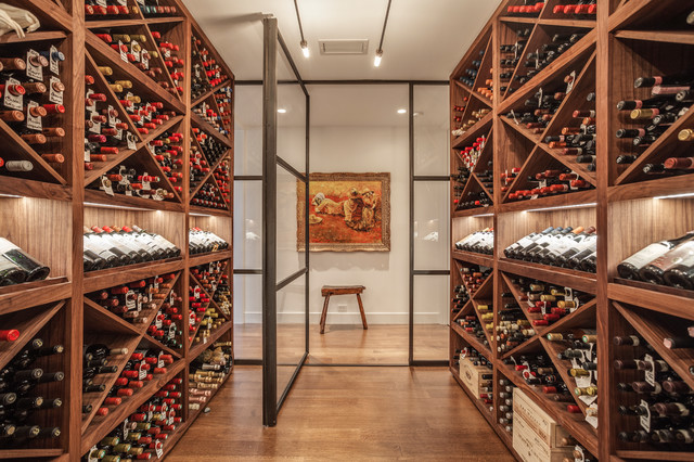 Contemporary Wine Cellar contemporaneo-bodega
