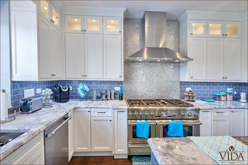 Inspiration for a transitional u-shaped kitchen remodel in Chicago