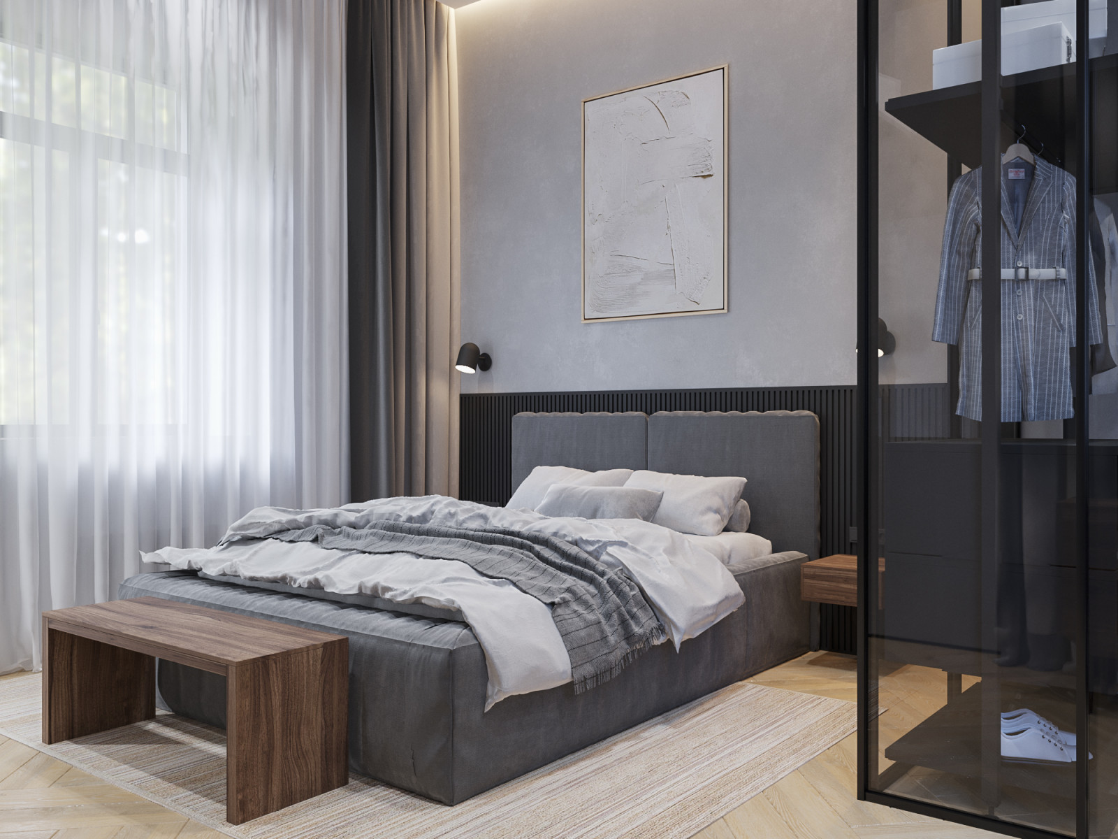 Серый минимализм в центре Петербурга