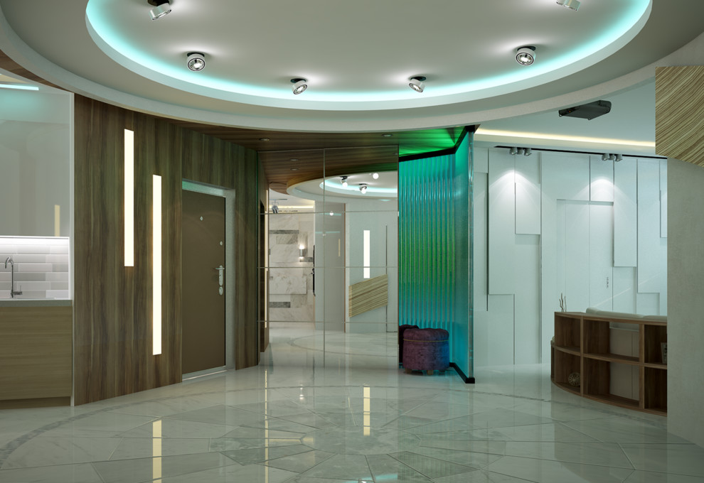 Квартира с арт-объектом из мрамора