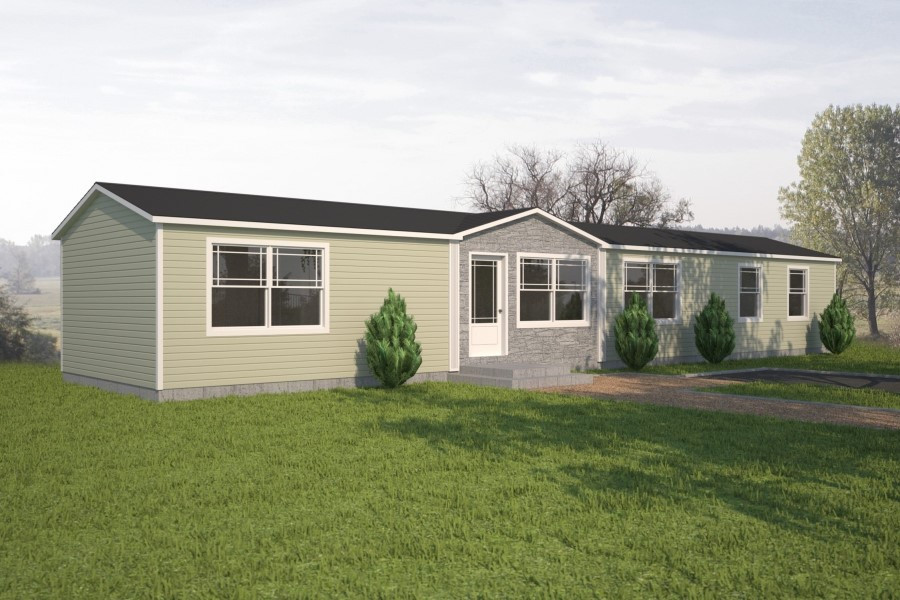 Mid-sized transitional home design photo