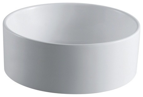 Fauceture Round Vessel Sink, White