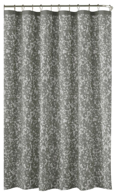 Luxury Gray And White Fabric Shower, Black White Gray Fabric Shower Curtain