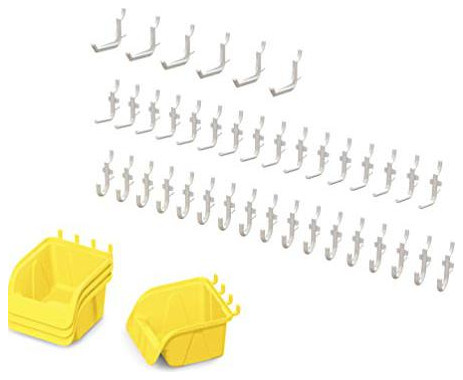 Jonti-Craft Pegboard Hooks and Bins, 43 Piece Set