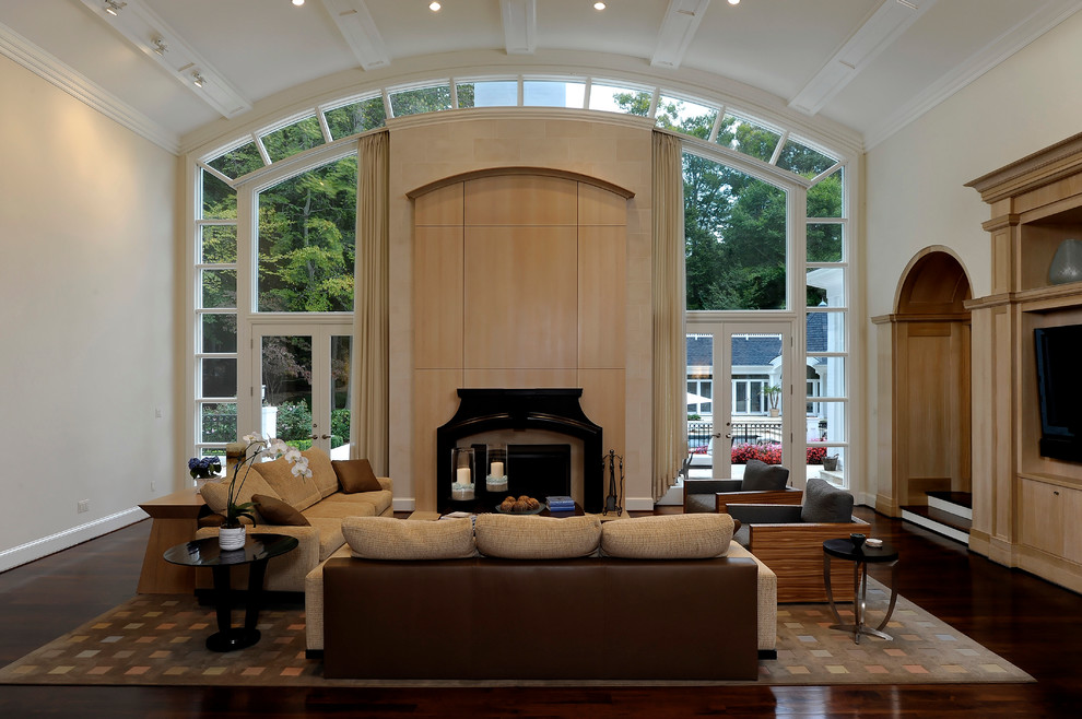 Inspiration for a traditional living room in DC Metro.
