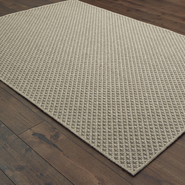 Tommy Bahama Boucle Flat Woven Wool Solid Gray Area Rug Tommy Bahama Boucle Flat Woven Wool