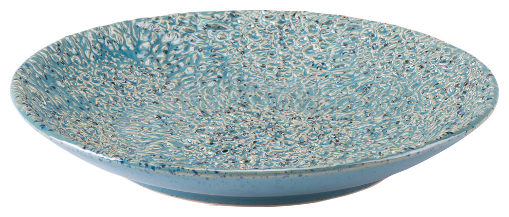 Zuo Decor Ceramic Plate In Blue Finish A10186
