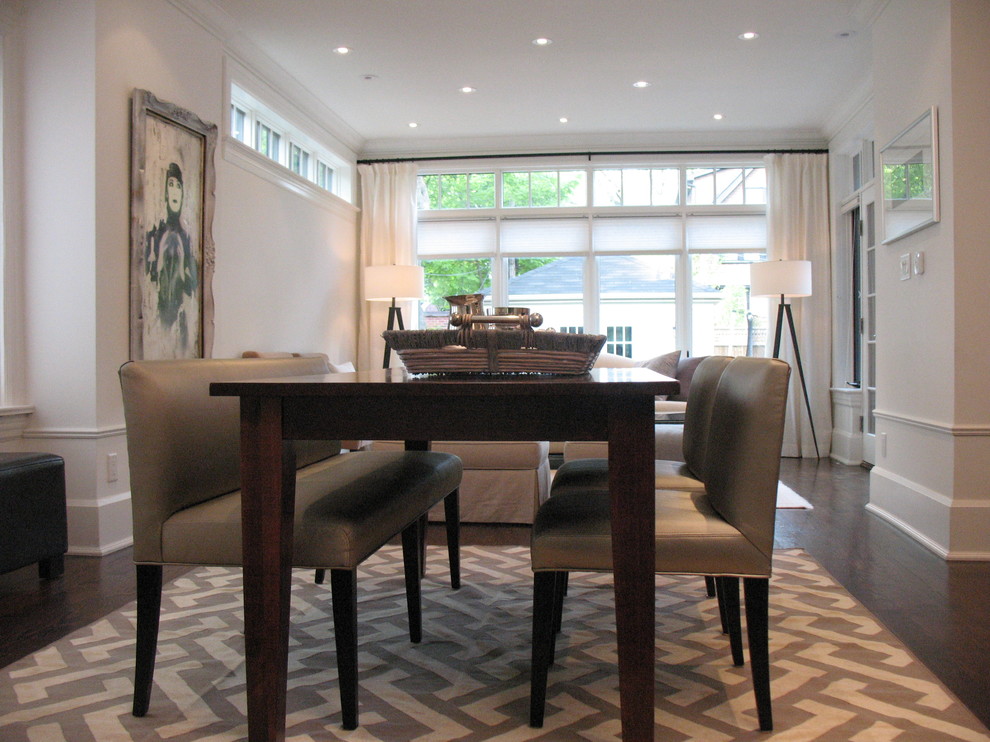 Photo of a contemporary dining room in Toronto.