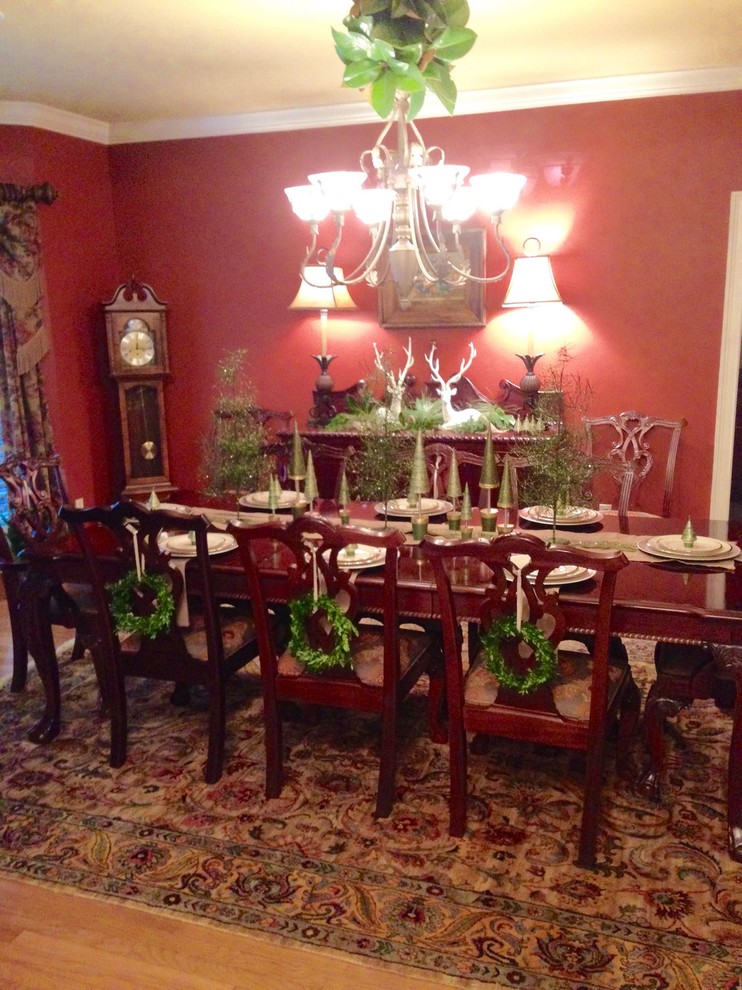 This is an example of a large traditional dining room in Other.